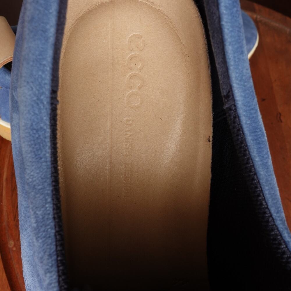 Ecco Sneakers Mens Size EU 44 US 10 Blue CrepeTray Comfort Walking Casual Shoes - Picture 9 of 15